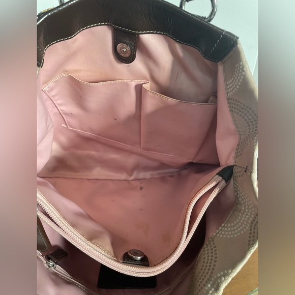 Coach Signature C Brown and Cream shoulder bag - Picture 16 of 17